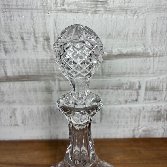 Vintage Crystal Decanter with Stopper - Picture 2 of 6